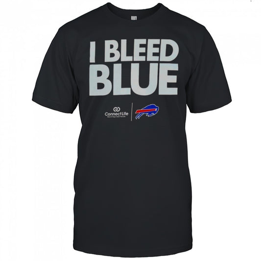 I Bleed Blue Buffalo Bills Logo T Shirt