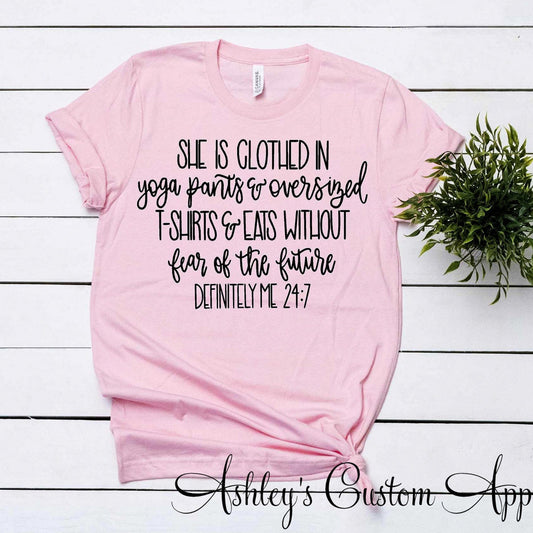 Funny Sarcastic Women's T-Shirt | Yoga Pants T-Shirts Quote