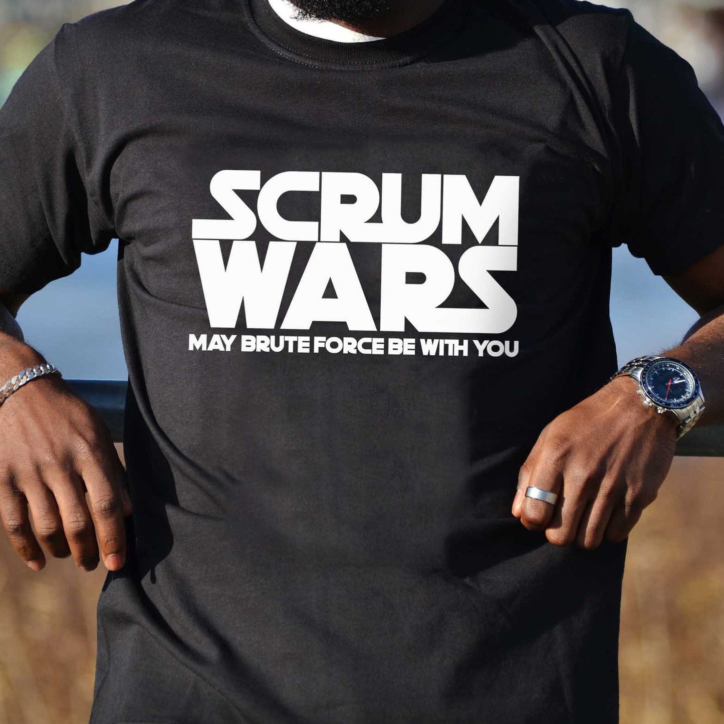 Scrum Rugby Funny Mens T-Shirt | Rugby Union League Geek Sports Fan T Shirt