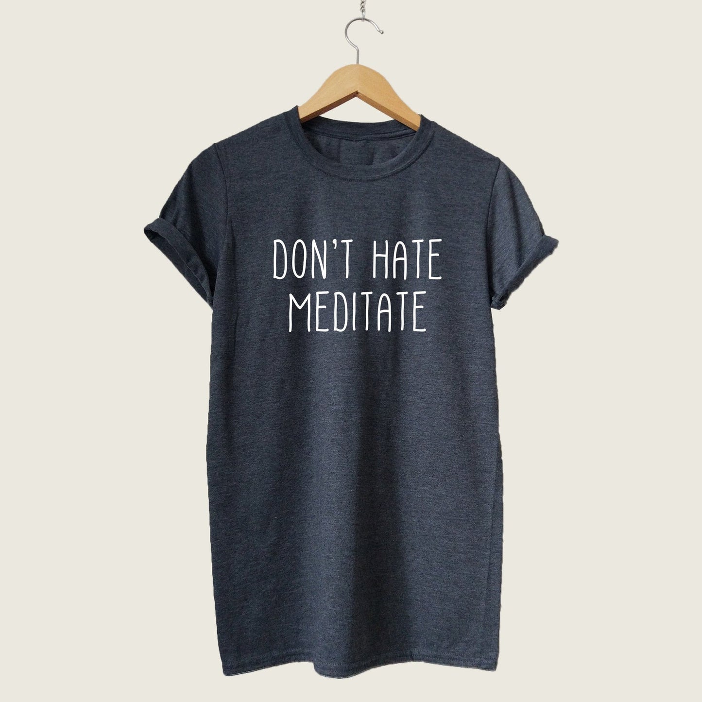 Funny Meditation Quote T-Shirt: Unisex Graphic Tee for Peace