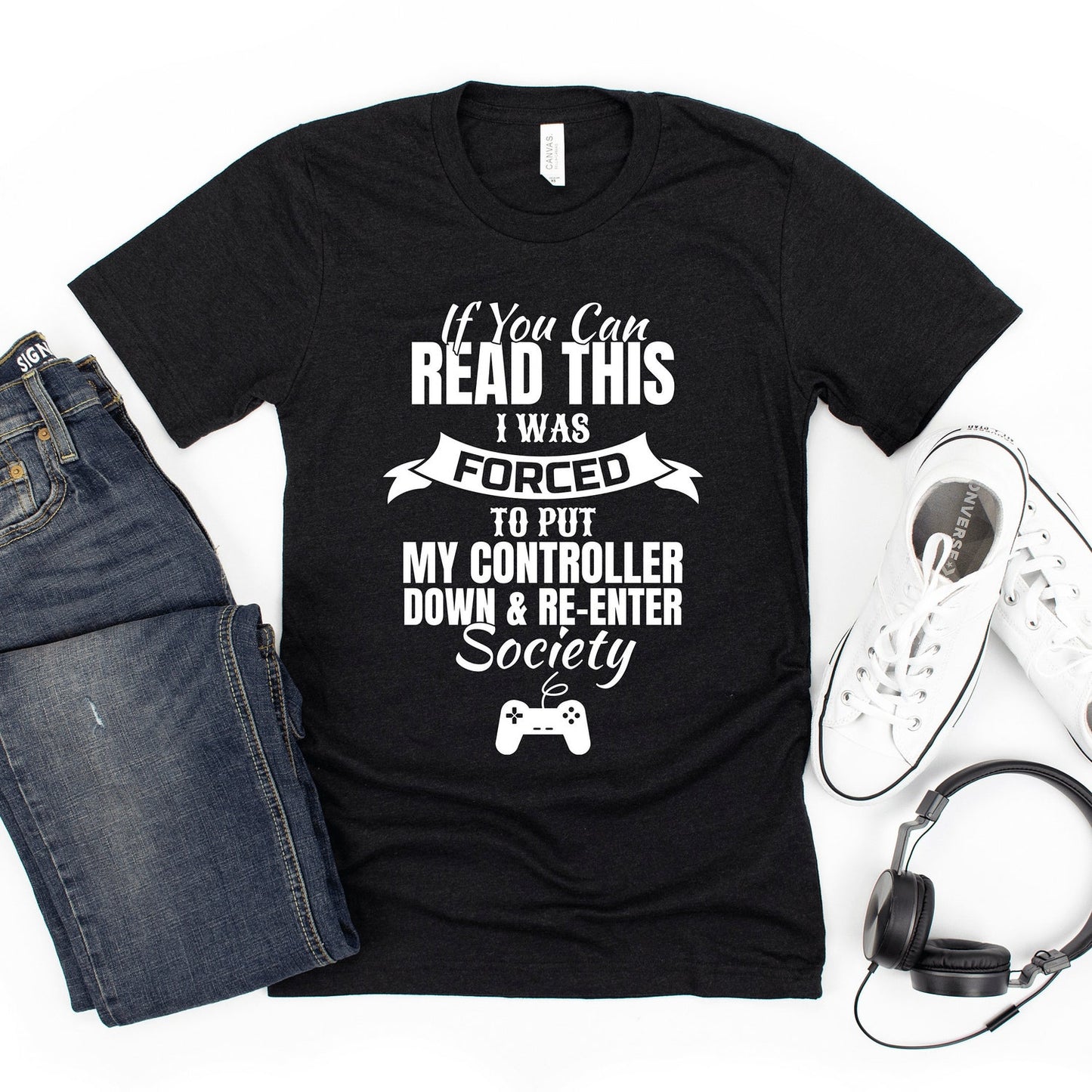 Daddy Gamer T-Shirt | Funny Gamer T Shirt | Video Game T-Shirts For Gamers