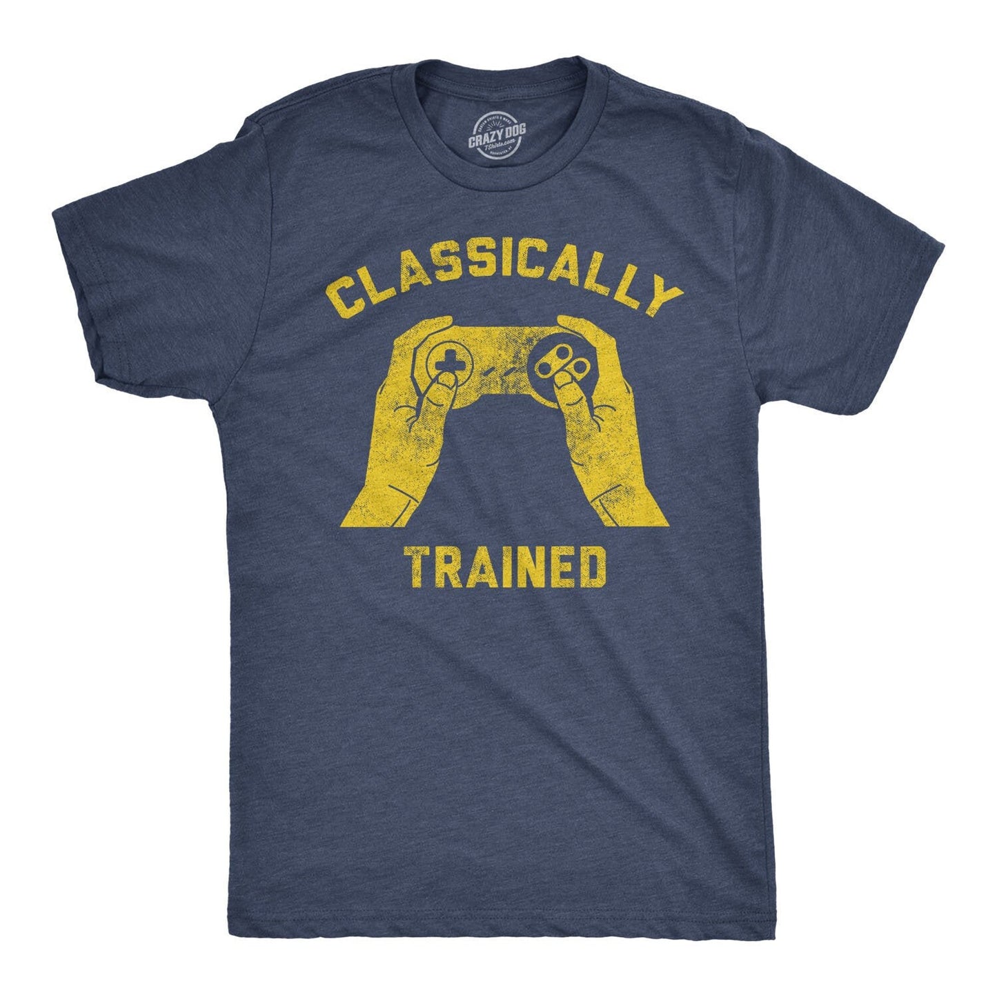Classically Trained T-Shirt | Retro Gaming Tee | Funny Mens Gamer Shirt