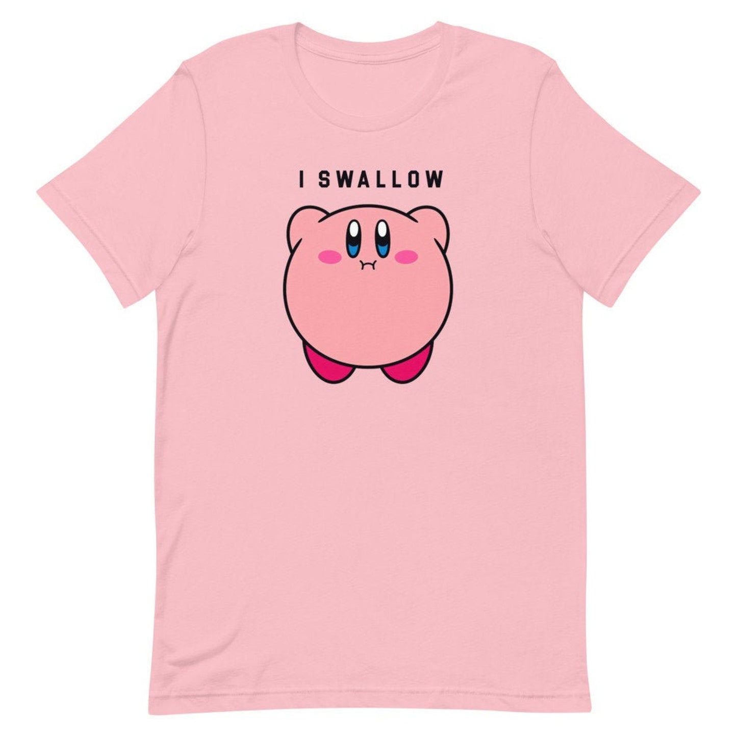 Kirby Shirt | Funny Dirty Joke | I Swallow T-shirt | Kirby Fun Nintendo Tee Gaming Shirt