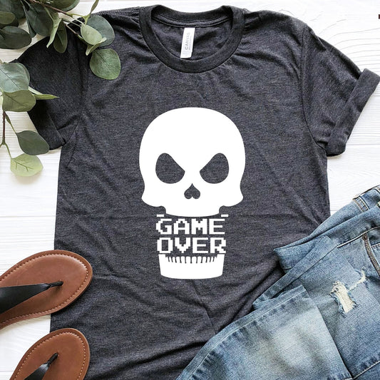The Ripper Game Over Shirt, Gamer Gift, Funny Gamer Shirt, Gamer Christmas Gifts, Gamer Shirt, Video Game Shirt, Gaming Shirt, Skull Shirts