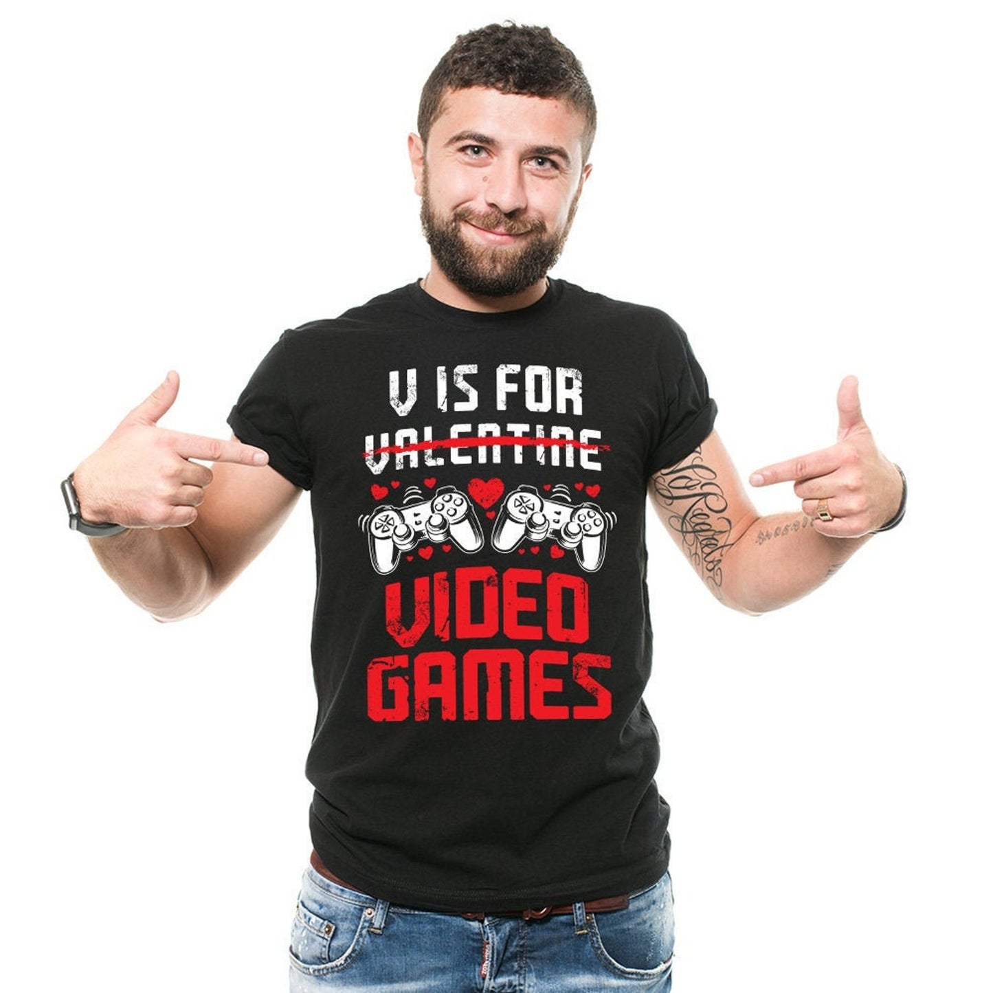 Funny Valentine's Day Video Gaming T-Shirt: Gift for Gamers
