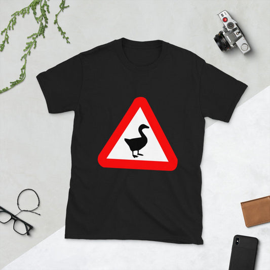 Untitled Goose Game T Shirt | Funny Game Short-Sleeve Unisex Shirt | Indie Videogame Tee