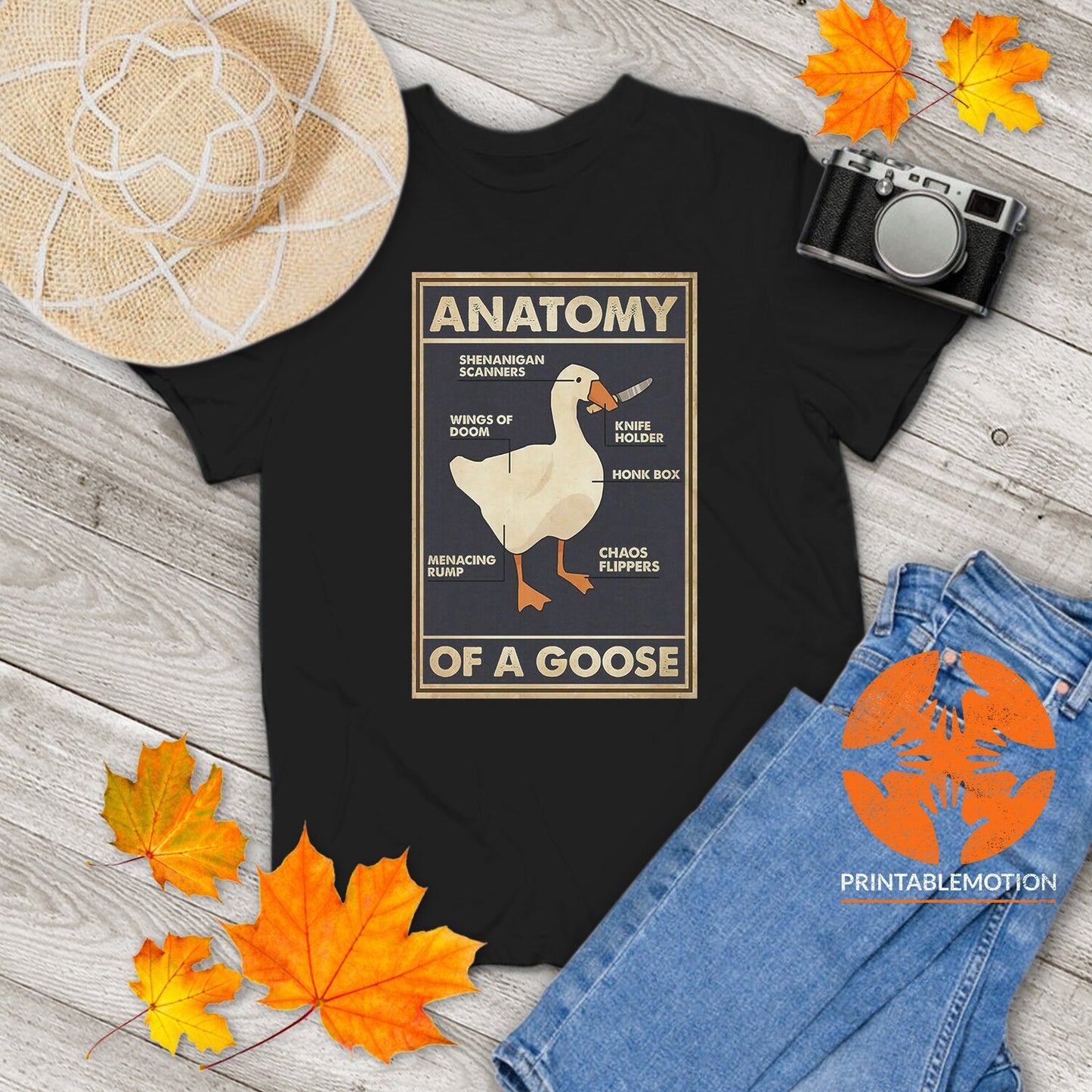 Anatomy of A Goose T-Shirt | Funny Goose Shirt | Untitled Goose Game Shirt