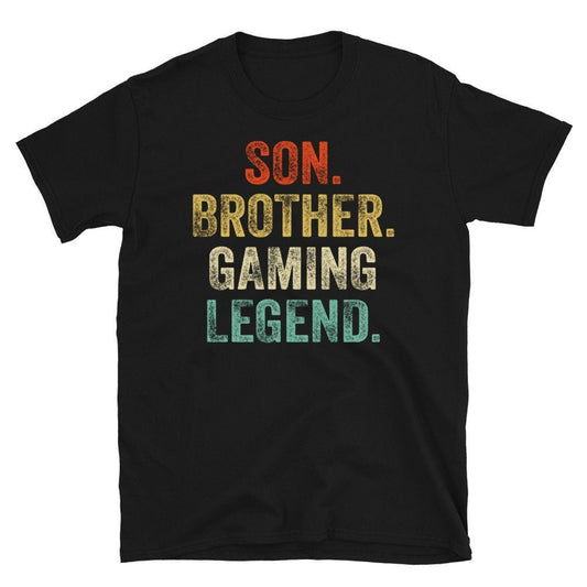 Son Brother Gaming Legend, Gaming Son, Gamer Shirt, Gaming Gits For Teens Boys T-shirt,