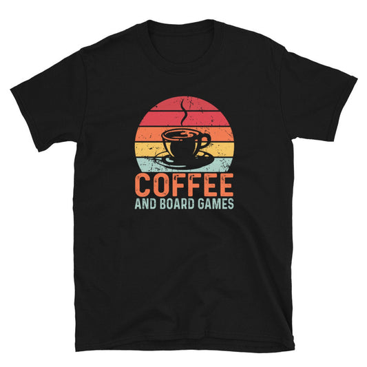 Coffee and Board Games T-Shirt | Funny Board Game Addict Tee | Geek On Fleek Shirt