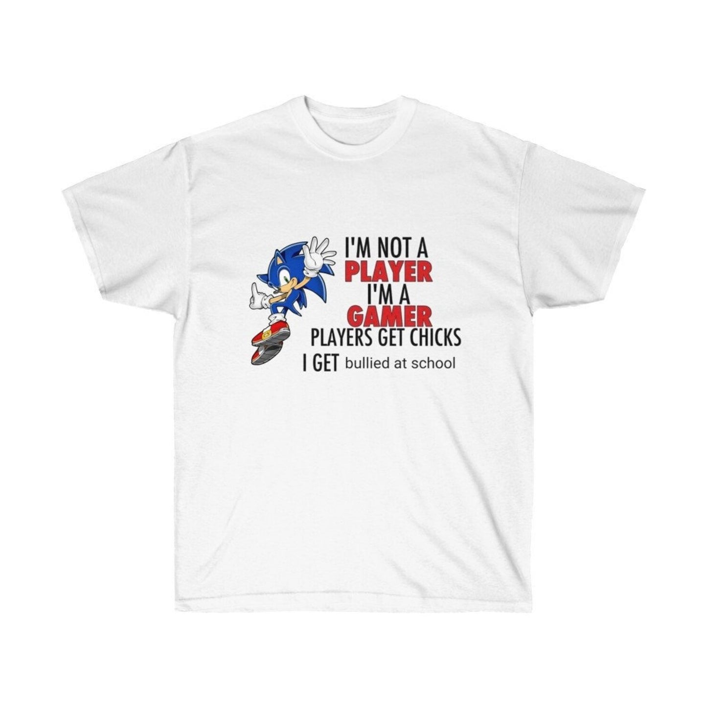 I'm Not A Player I'm A Gamer Shirt | Funny Meme Tee | School Bullying Humor Shirt