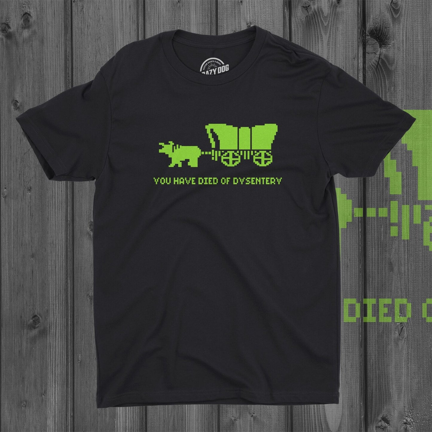 You Died Of Dysentery T-Shirt | Retro Gaming Tee | Funny Mens Gamer Shirt