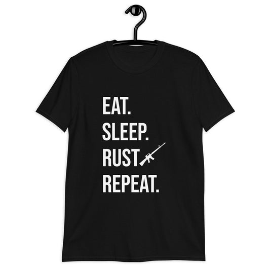 Rust Gamer T-Shirt | Short-Sleeve Unisex T-Shirt | Funny Gaming Apparel