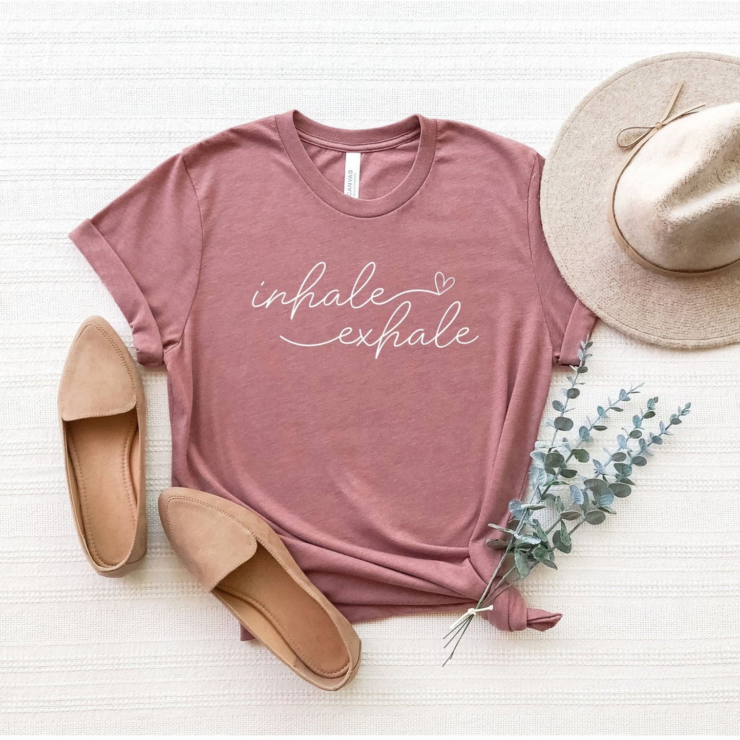 Inhale Exhale Shirt: Meditation Shirt, Yoga T-Shirt, Breathe Shirt Gift