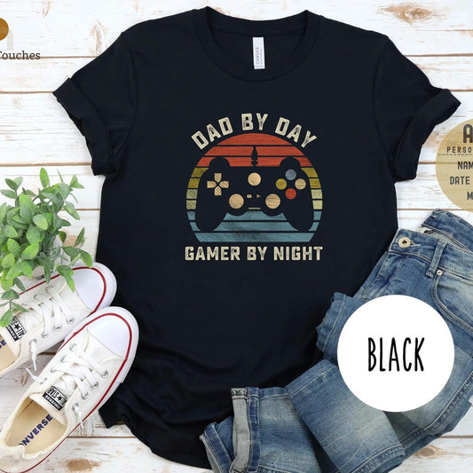 Gamer Dad T-Shirt: Retro Gaming Gift for Father's Day