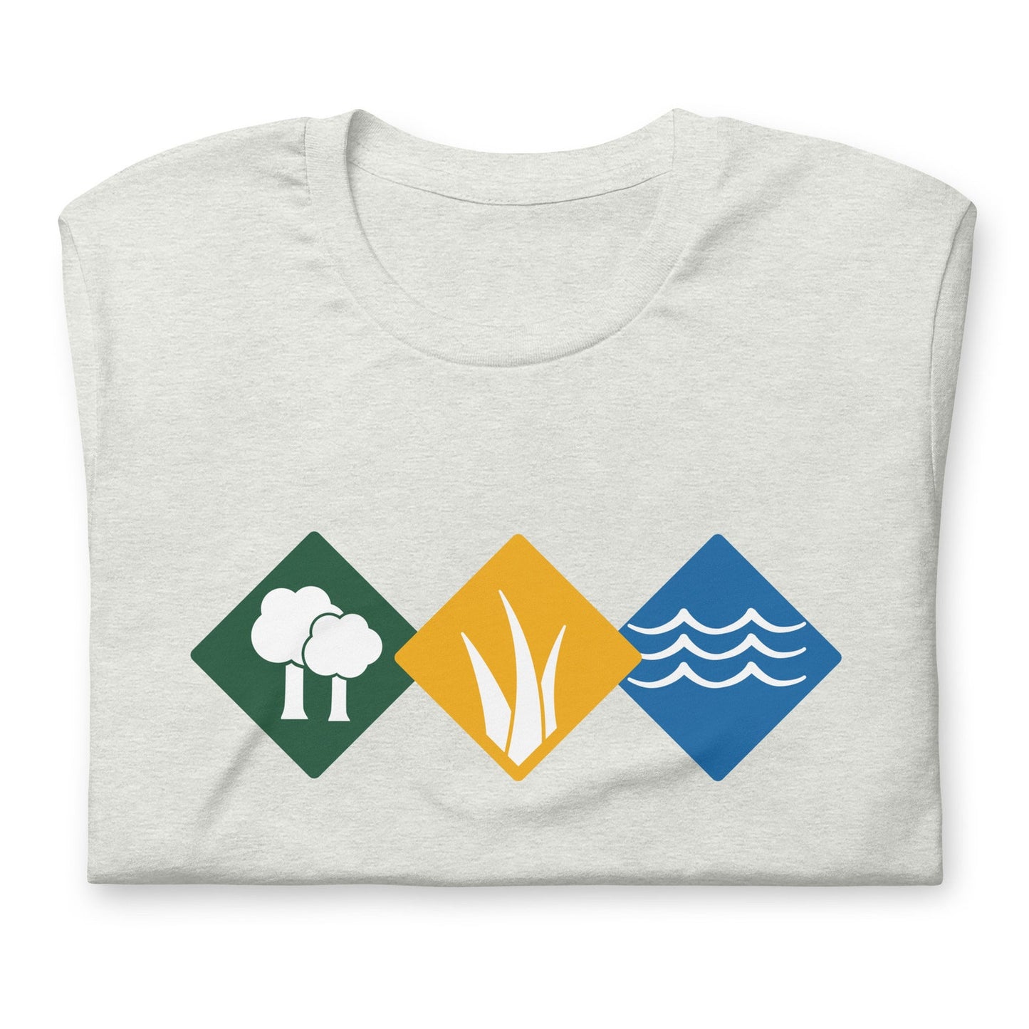 Wingspan Shirt Board Game Habitats Water Grassland Forest Unisex Soft Bella + Canvas T-Shirt Board Gamer Gift