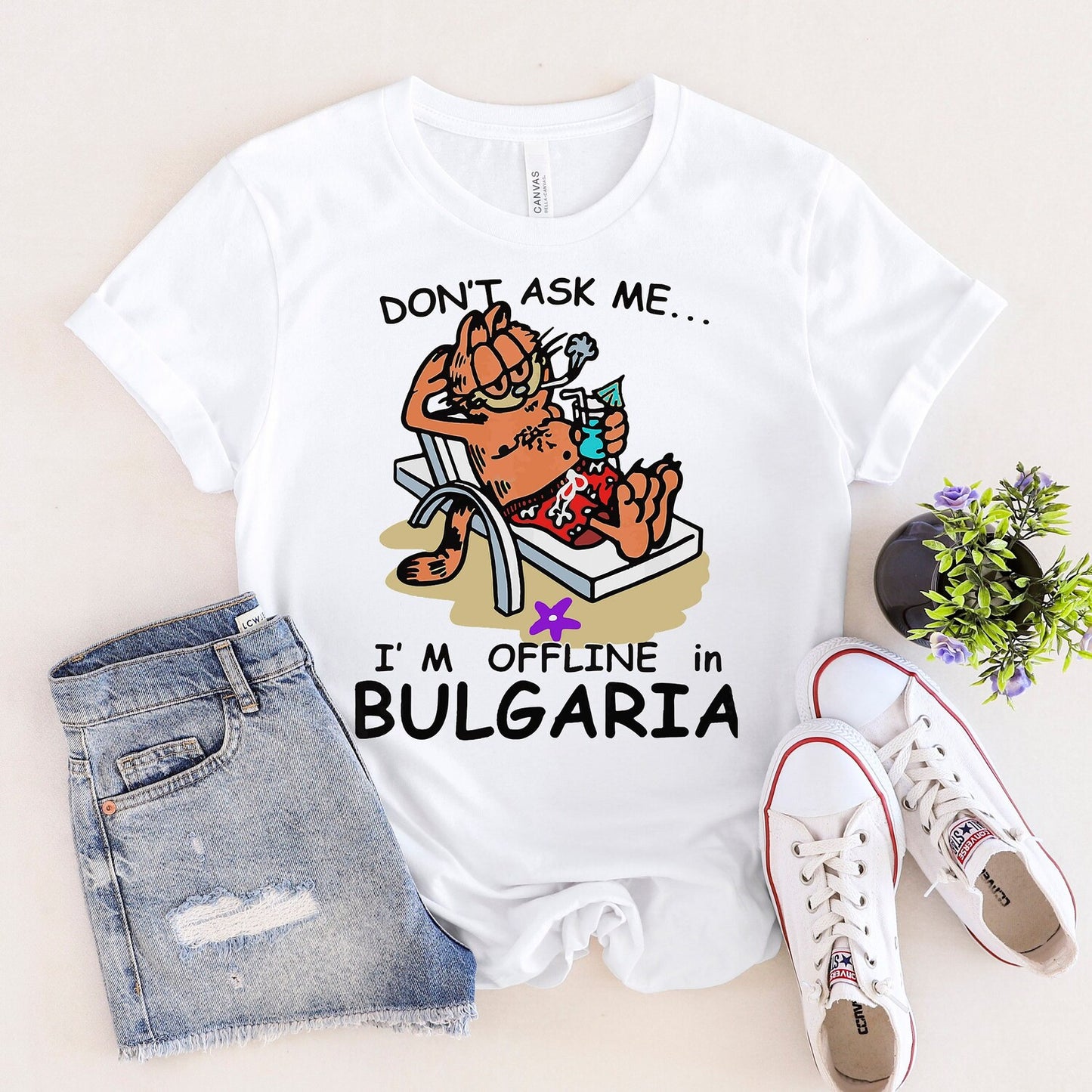 Don't Ask Me I'm Offline In Bulgaria,Holiday Shirt,Summer Shirt,Love Gamer Shirt,Funny Game Shirt,Lover Game Shirt,Love Life Shirt