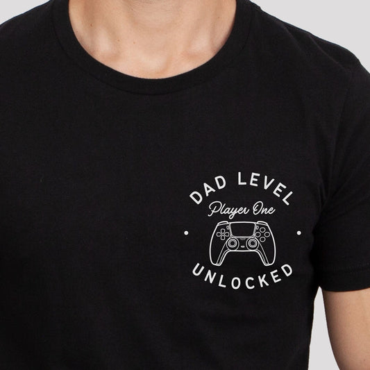 Funny Pregnancy Announcement For New Dad Baby Announcement Pregnancy Reveal Shirt Funny Gaming T-Shirt For New Dad Gift Levelled Up To Daddy