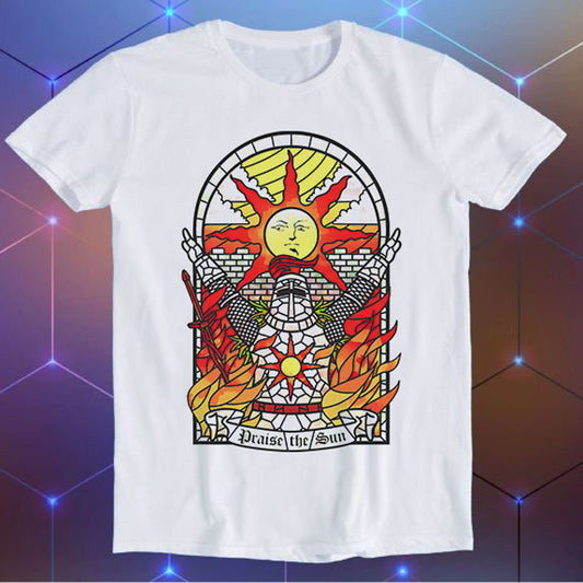 Praise The Sun Tarot Card Thank God Online Gaming Dark Souls Gamer Hilarious Witty Humor Meme Movie Music Cool Funny Gift T Shirt E890