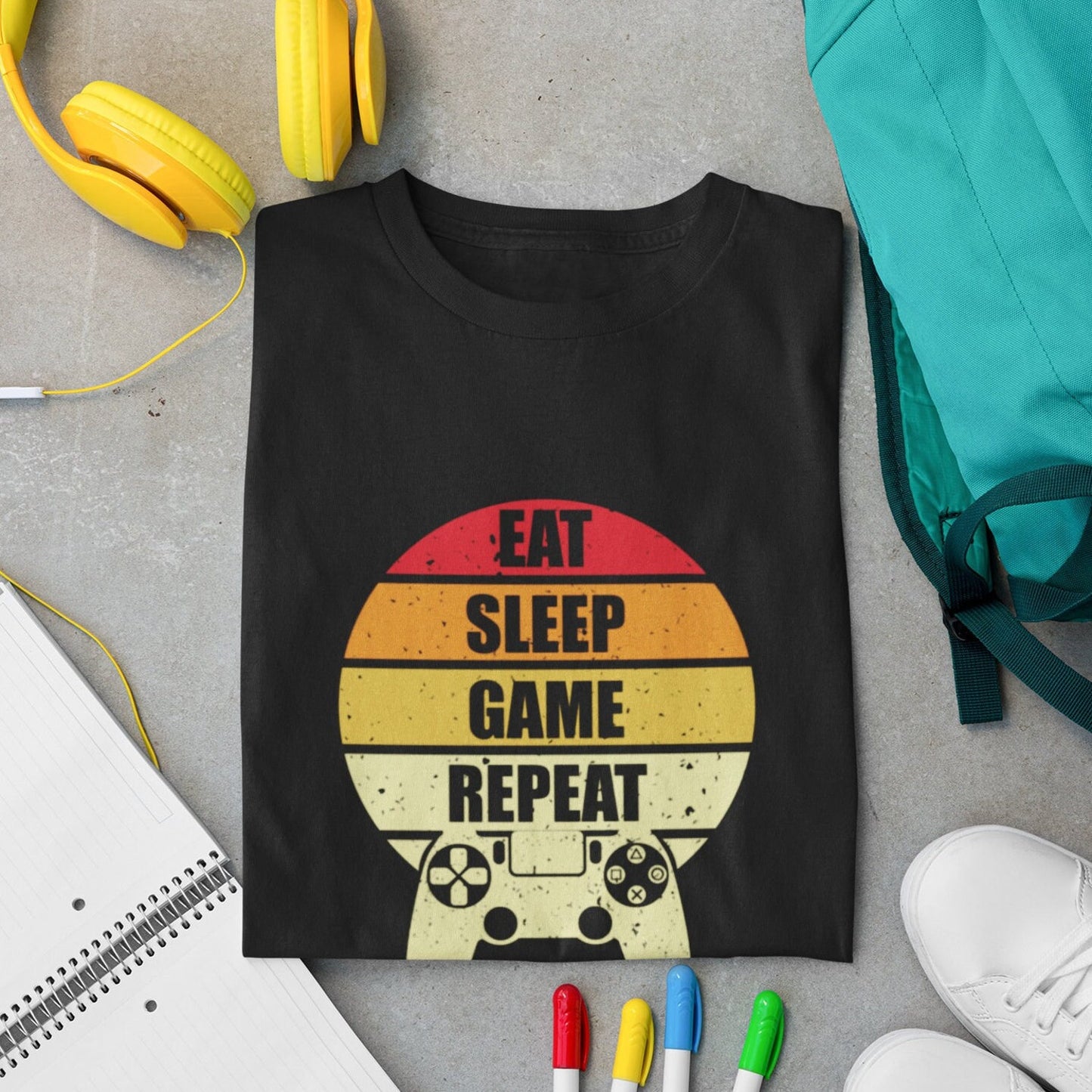 Eat Sleep Game Repeat Shirt, Video Game Shirt, Level Up Shirt, Gamer Shirt, Game Lover Shirt, Funny Gaming Shirt, Boss Level Shirt