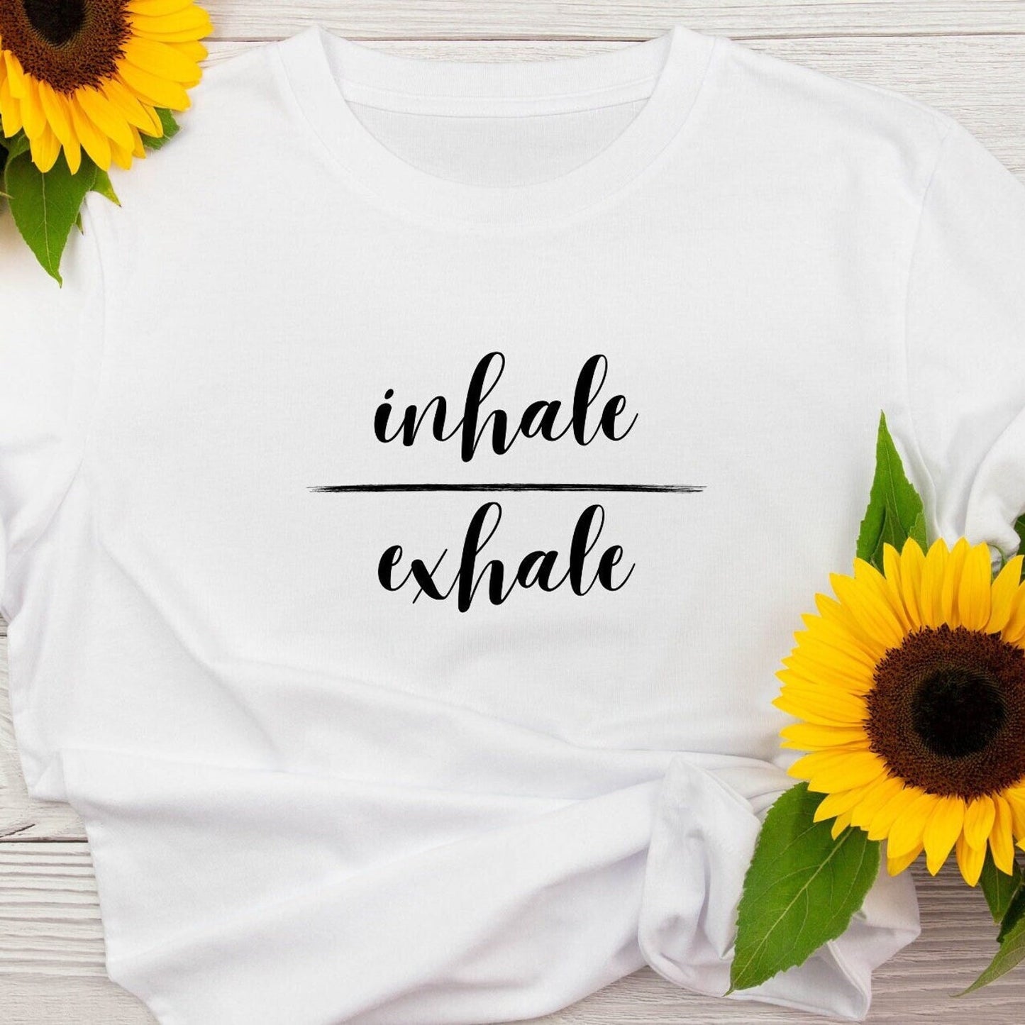 Inhale & Exhale T-Shirt | Yoga Motivational Tee Women