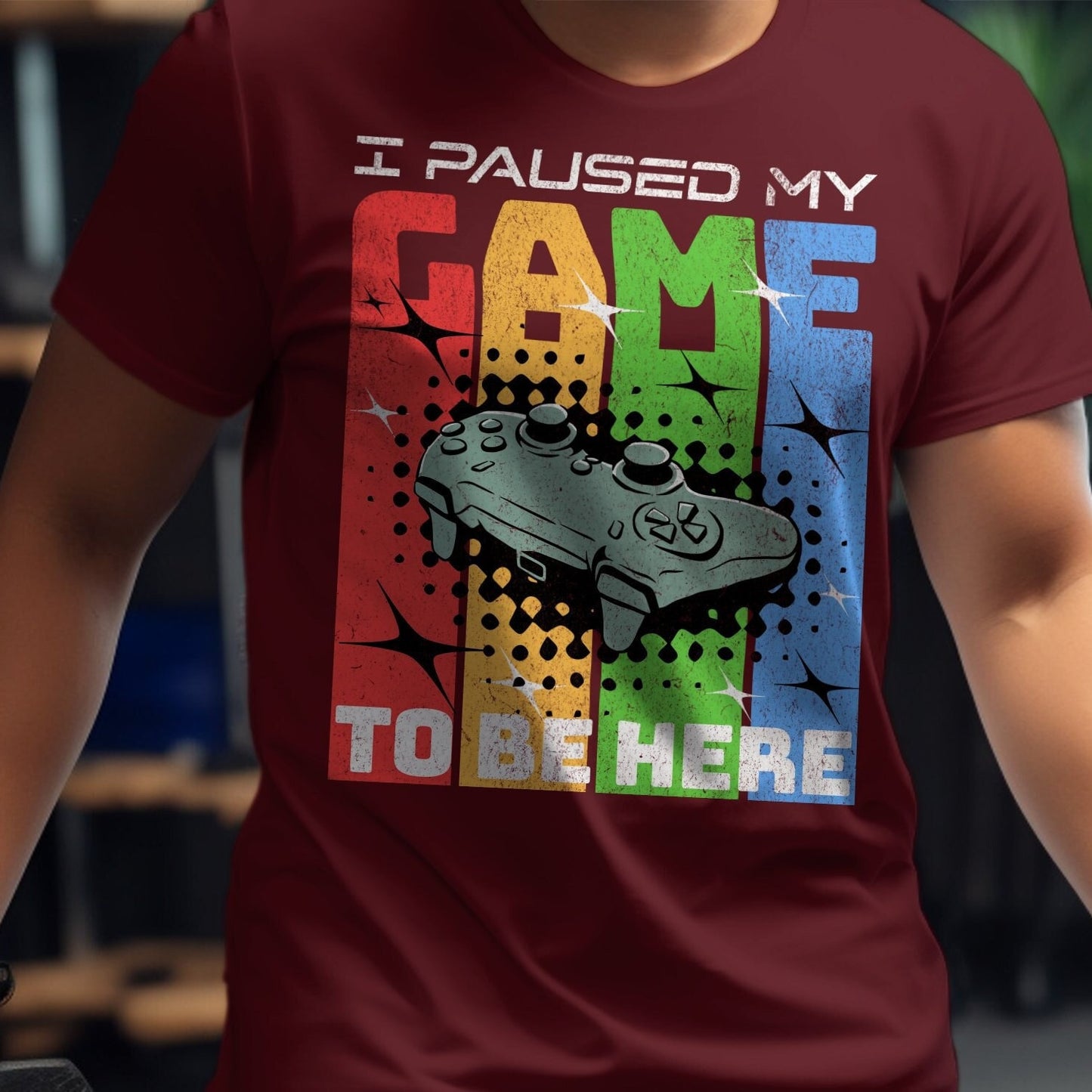 I Paused My Game to Be Here! Funny gaming shirt, Funny gamer shirt, Gamer clothing, Gamer gift, Gamer shirt, Gamer t-shirt, Video game shirt