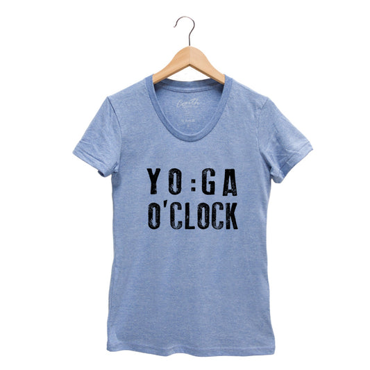 Women's Yoga O'Clock Graphic Tee | Tri-Blend Summer Shirt