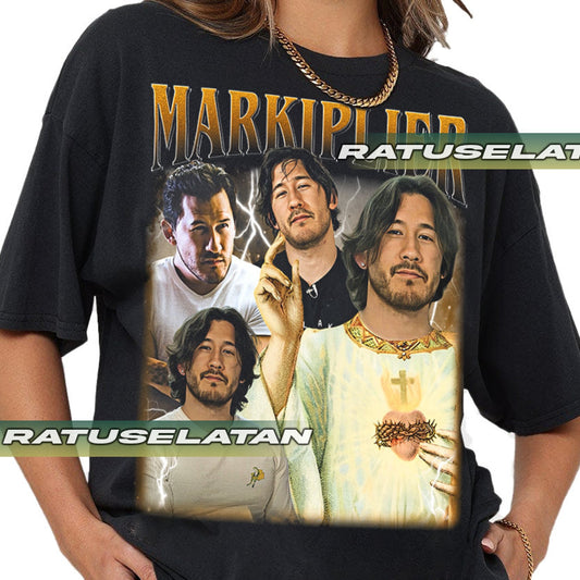 Markiplier YouTube Star Fan Art Tee,Gamer Merch Gift Idea ,Funny Internet Shirt