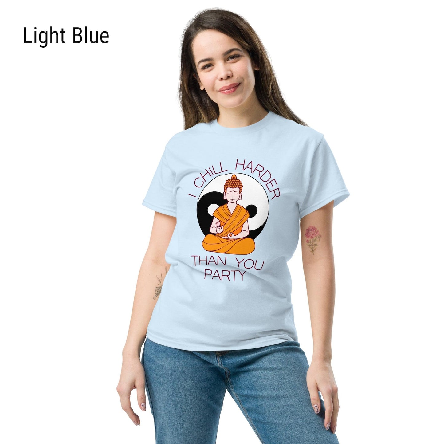 Funny Meditator Shirt With Buddha | Meditation T-Shirt Yoga Zen Statement Tee