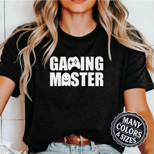 Gaming Master Cute Gamer Shirt, Gaming TShirt for Men, Funny Gamer Gift, Nerdy Shirts, Woman Gamer T-Shirt, Geeky Present, Teen Gamer Tee