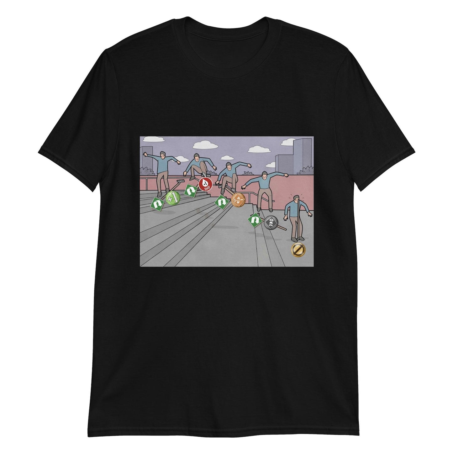 Gloomhaven biffing it meme t-shirt