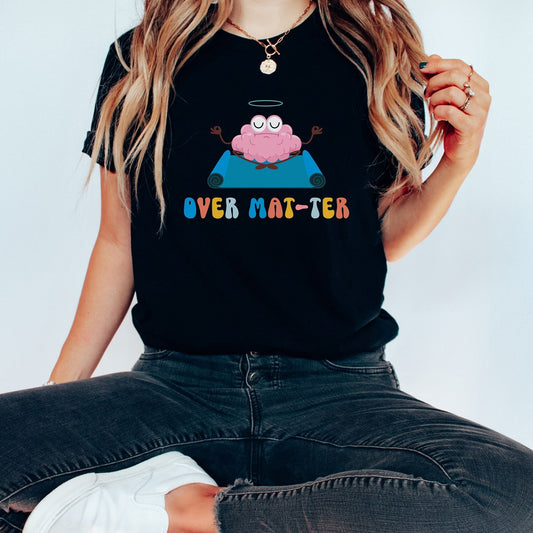 Funny Yoga Shirt | Brain Yoga Tshirt Yogi Class Mom Instructor Tee