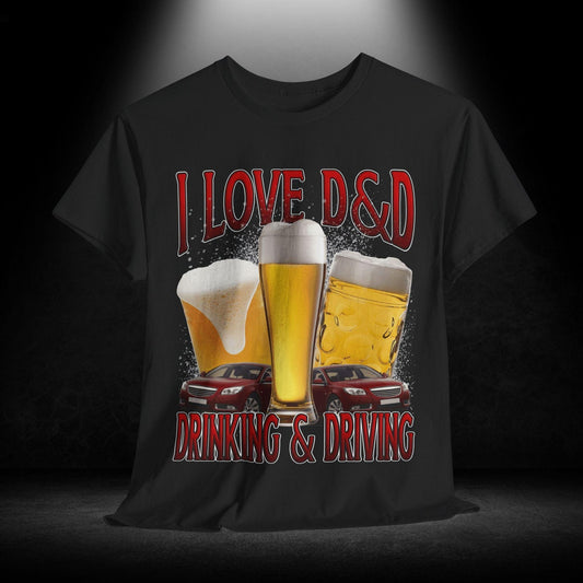 D&D Gaming Shirt | Funny Drinking Meme Tee | Unisex Sizes For Gamers