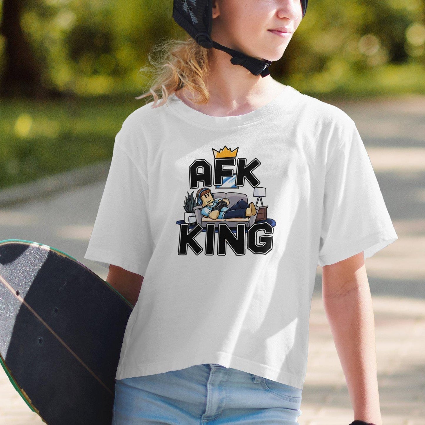 AFK King Gamer T-Shirt: Funny Video Game Tee