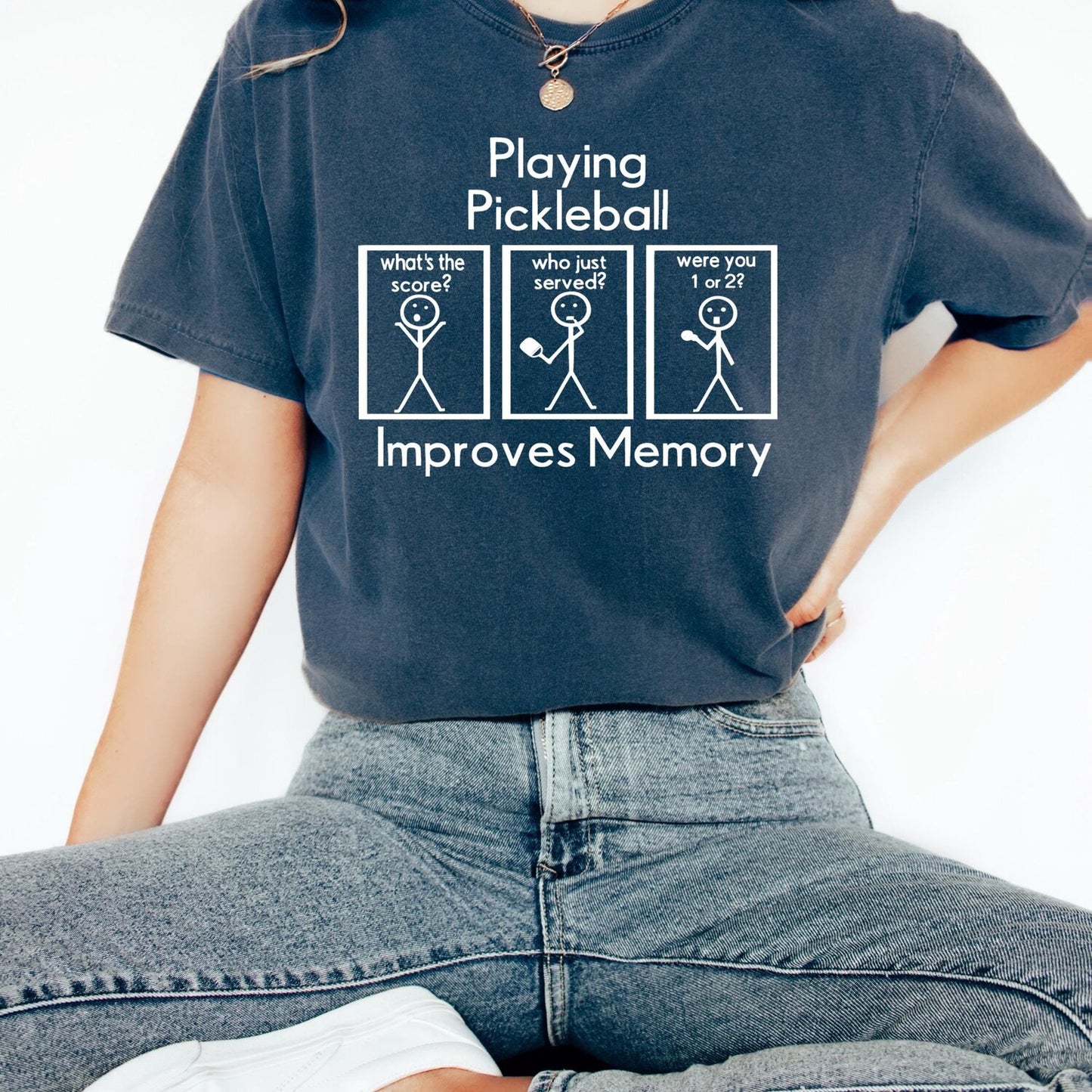 Playing Pickleball Improves Memory Shirt, Funny Pickleball T-Shirt, Pickleball Lover Athletic Tee, Pickleball Game Day Tee, Pickleball Gifts