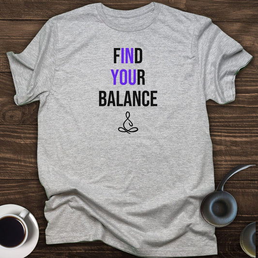 Find Your Balance Tshirt | Yoga Yogi Lover Meditation Clothes Gift Instructor Teacher Tee