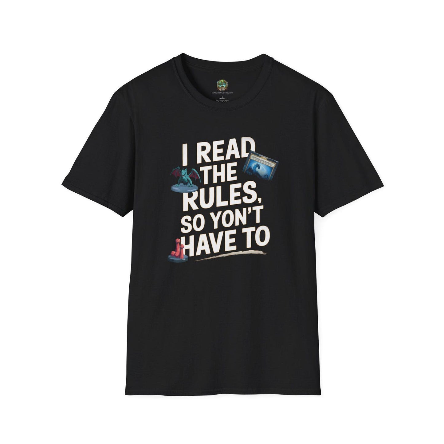 I Read The Rules So You Don't Have To! T-Shirt | Game Night Hero Tee