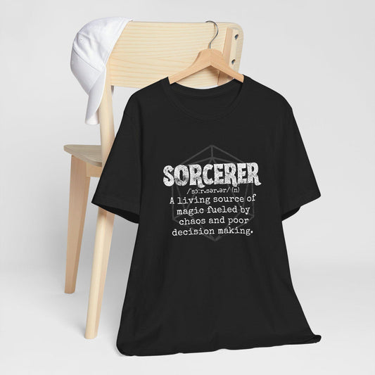 Dungeons and Dragons Sorcerer Class Definition T-Shirt | D&D Class T-Shirt | Funny Gift for Gamers | DnD Apparel | Unique DnD Merch