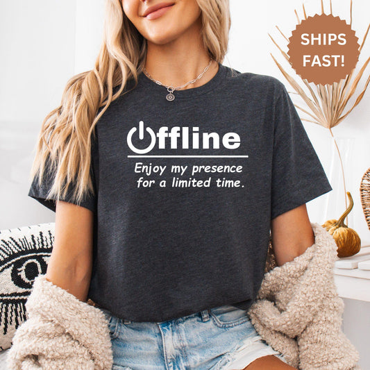 Offline Gamer T-Shirt | Funny Video Game Lover Gift | Retro Gaming Apparel