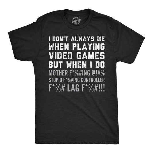 Video Game Rage T-Shirt | Funny Gamer Shirt | Vintage Gaming Apparel For Men