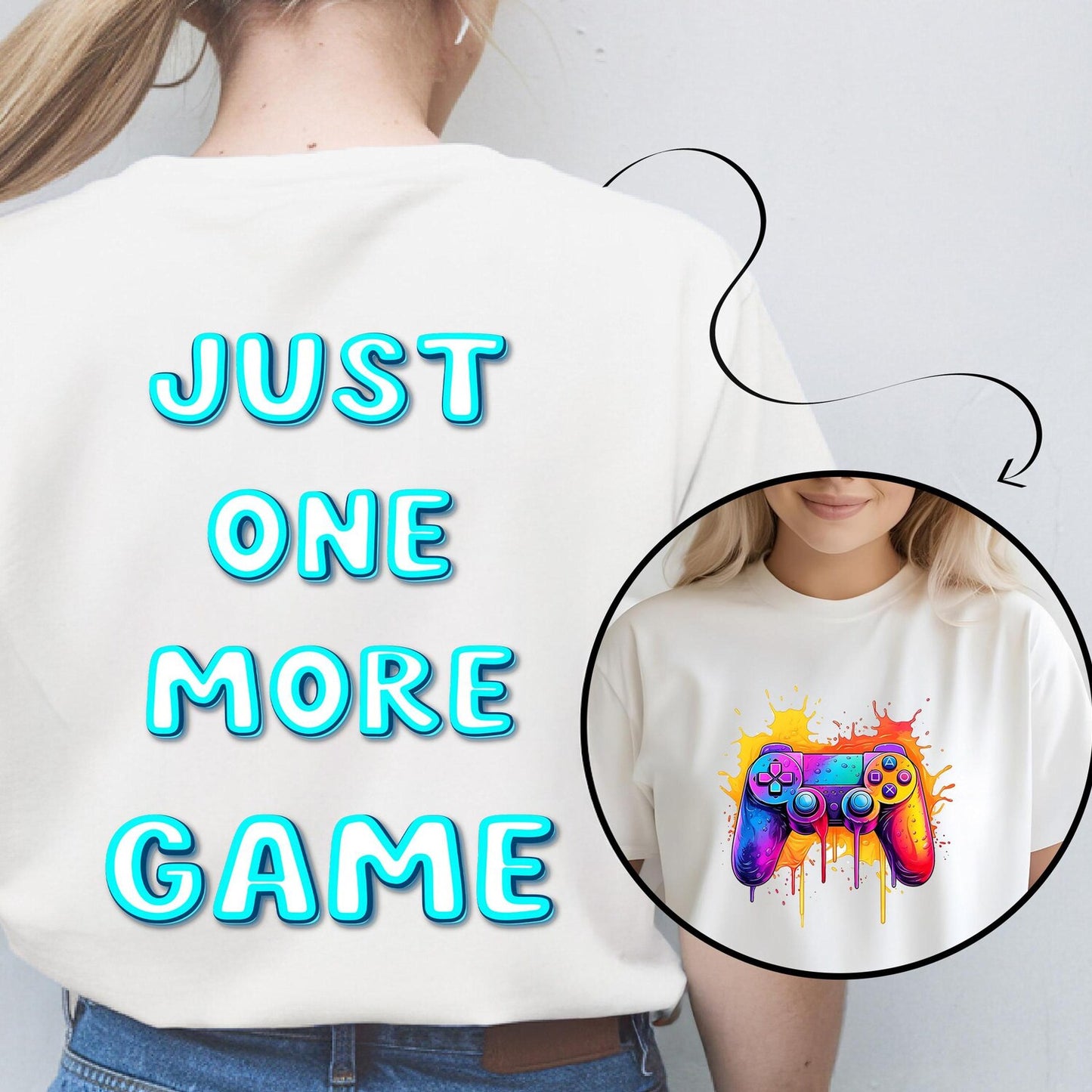 Video Gaming Controllers T-Shirt | Funny Gaming Gift | Gamepad Tee For Gamers