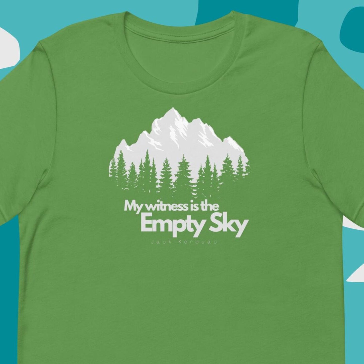 Jack Kerouac Quote T-Shirt | 'My Witness Is the Empty Sky' | Boho Nature Tee