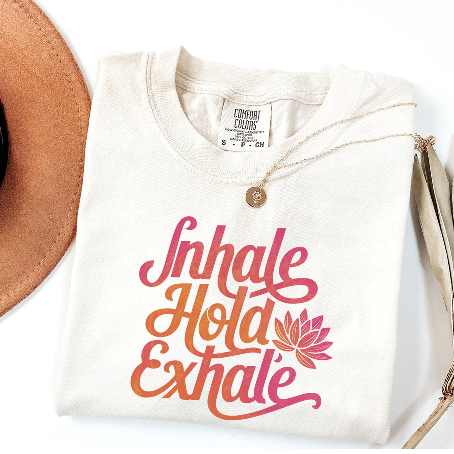 Inhale Exhale Yoga T-Shirt | Comfort Colors Meditation Tee
