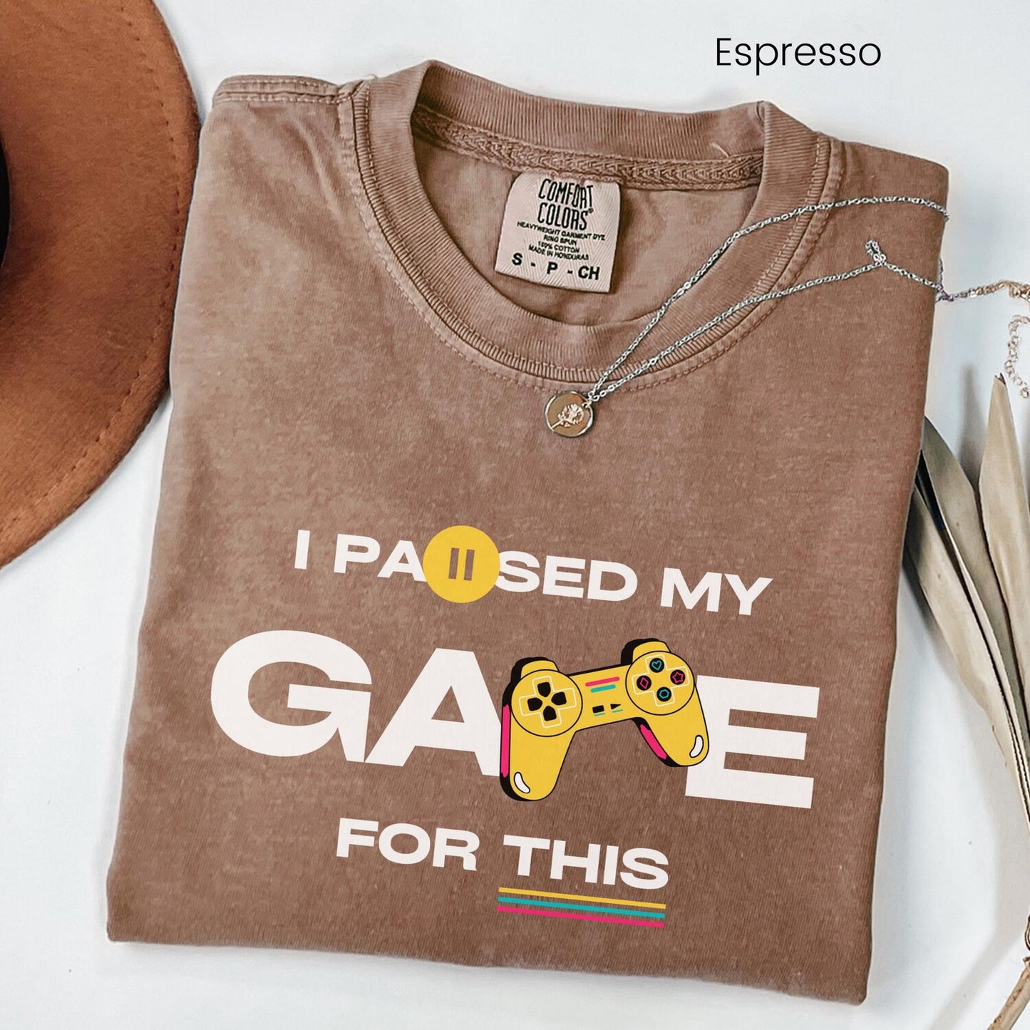 I Paused My Game For This Shirt | Funny Graduation T-Shirt | Gaming Humor Gift Tee