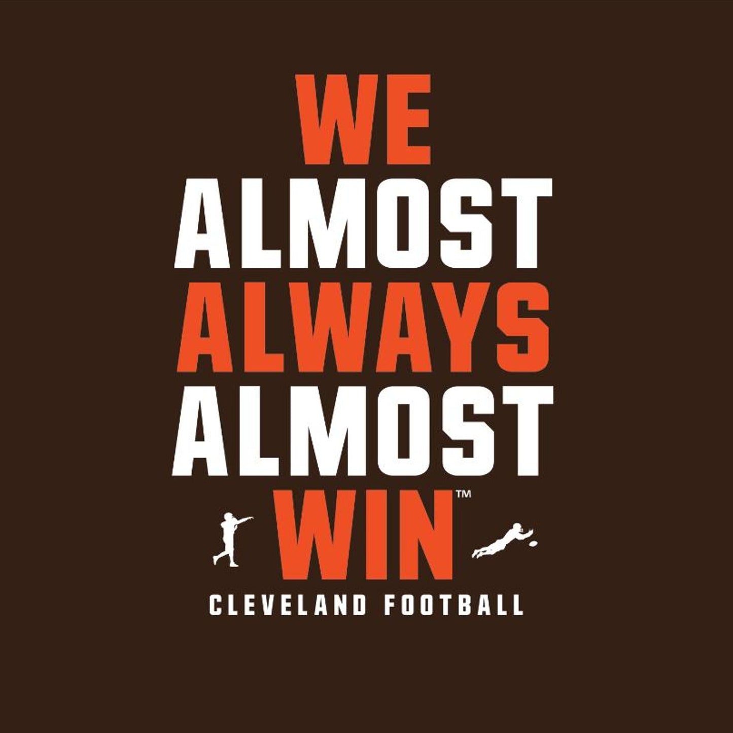 We Almost Always Almost Win™ – Funny Cleveland Football Shirt for Browns Fans