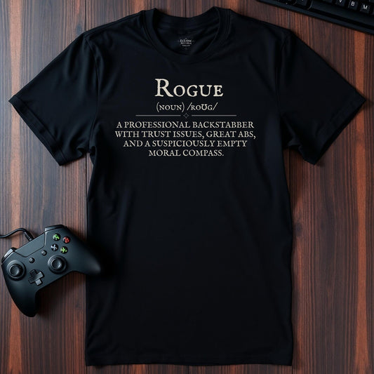 Rogue Definition T-Shirt | Funny DnD Healer Tee | RPG Gamer Gift