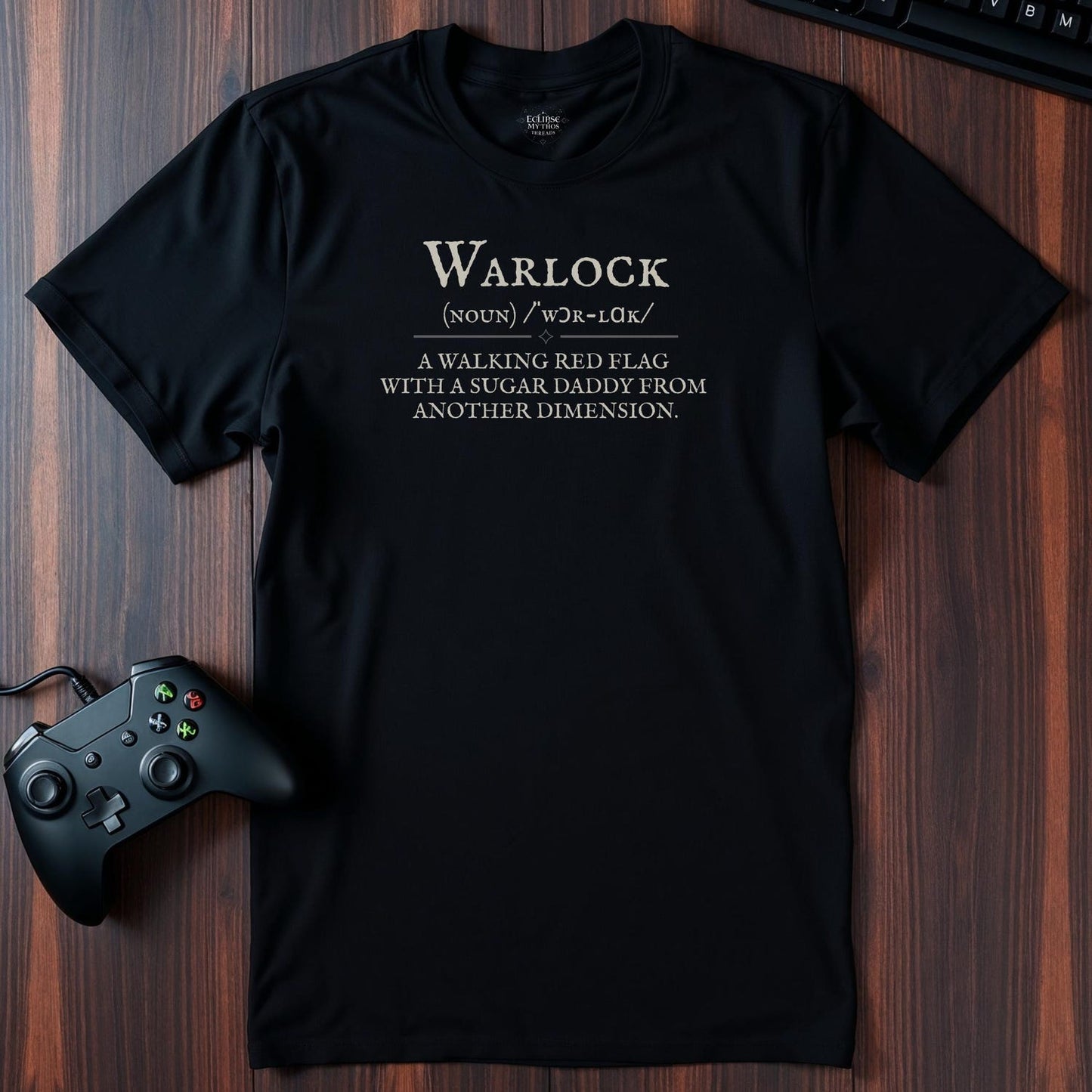Funny Warlock DnD T-Shirt: Pact Magic RPG Gamer Gift