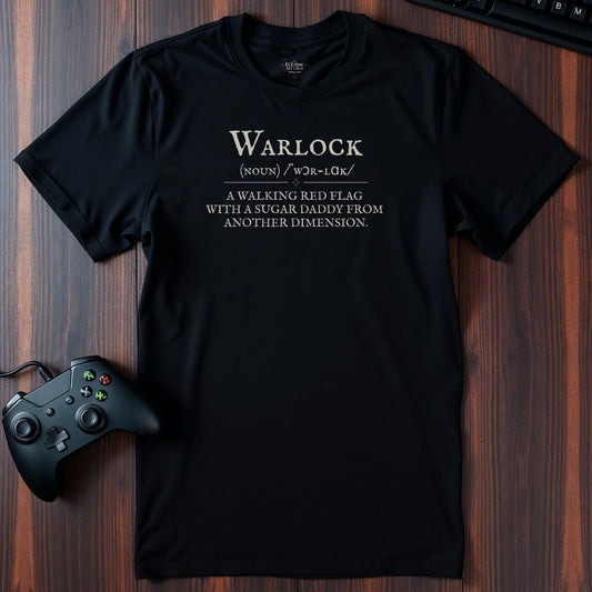 Funny Warlock DnD T-Shirt: Pact Magic RPG Gamer Gift