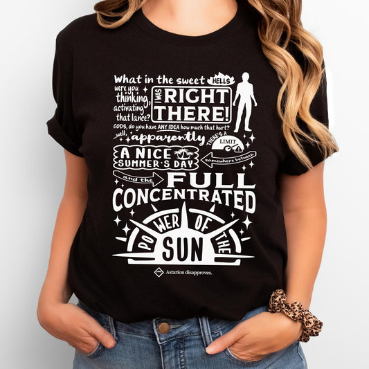 Astarion Full Concentrated Power of the Sun Funny T-Shirt, Funny Astarion Game Fan Shirt, Astarion BG3 Shirts, Baldur’s Gate 3 Gift Top