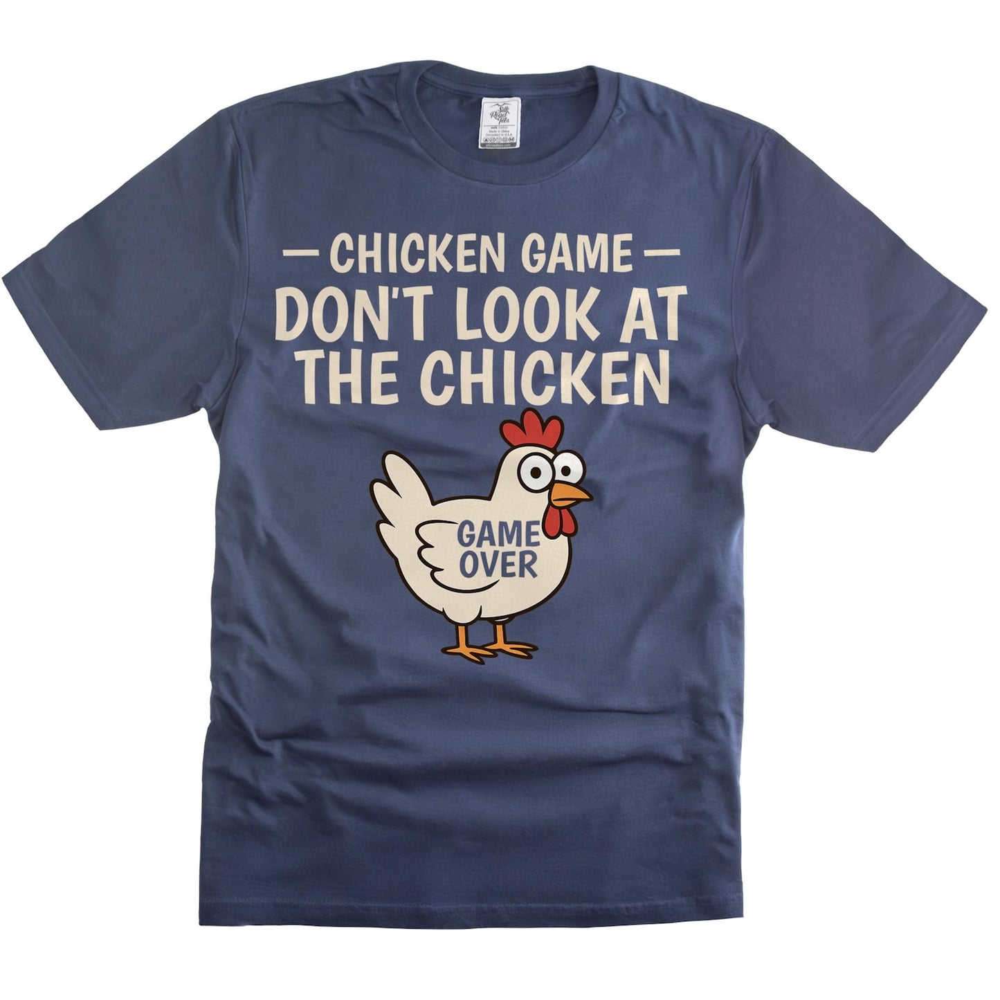 Chicken Game T-Shirt | Humorous Graphic Tee | Funny Animal Shirt