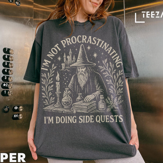 ADHD Gamer T-Shirt | Neurodiverse Side Quest Tee | Funny Gaming Humor Shirt